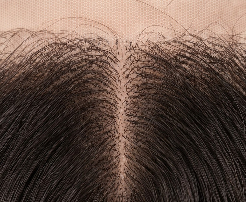 HD lace hairline close up